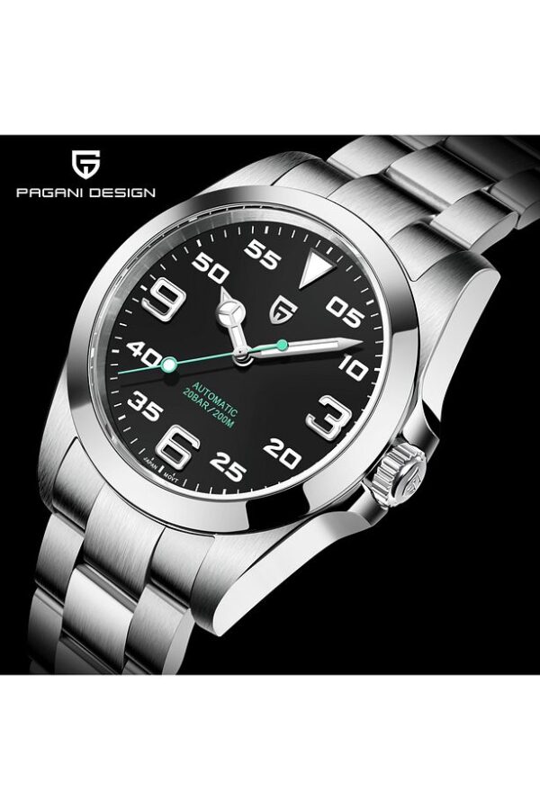 Pagani design PD-1692 Air King Erkek 39MM 200M Su Geçirmez NH35 Otomatik Mekanik Saat Safir Kristal Işıklı İş Saat