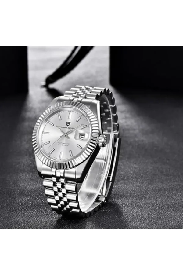 Pagani design PD-1645 Datejust Yeni Mekanik Erkek Kol Saati Otomatik Retro Saatler Erkek Su Geçirmez Çelik Saat