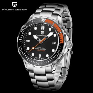 Pagani design PD-1667 '007' James Bond Seamaster - Black Orange