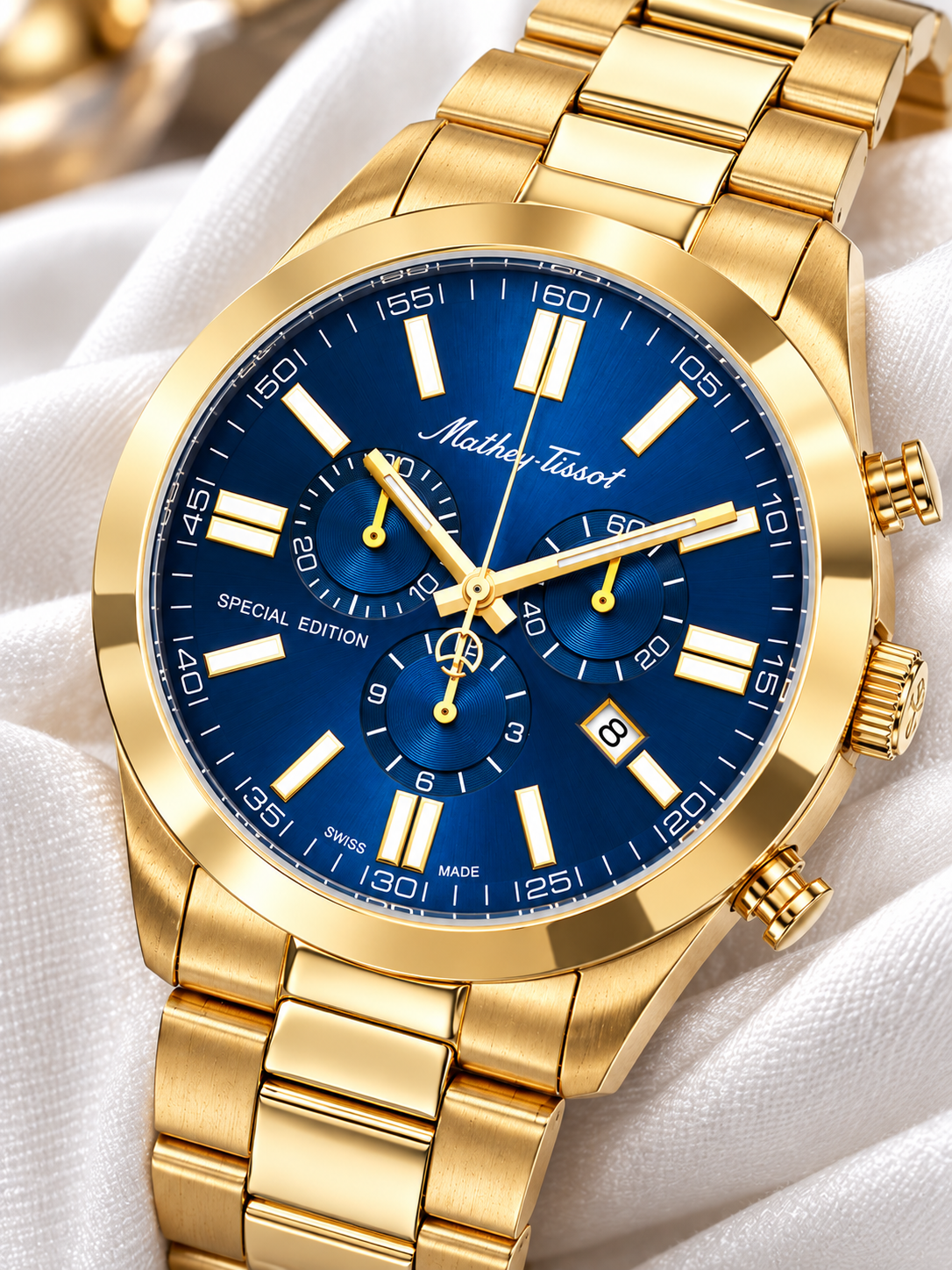 Mathey-Tissot H455CHPBU Erkek Kol Saati - Görsel 3