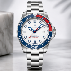 Pagani design PD-1667 '007' James Bond Seamaster - White