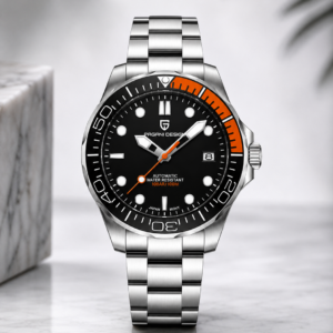 Pagani design PD-1667 '007' James Bond Seamaster - Black Orange