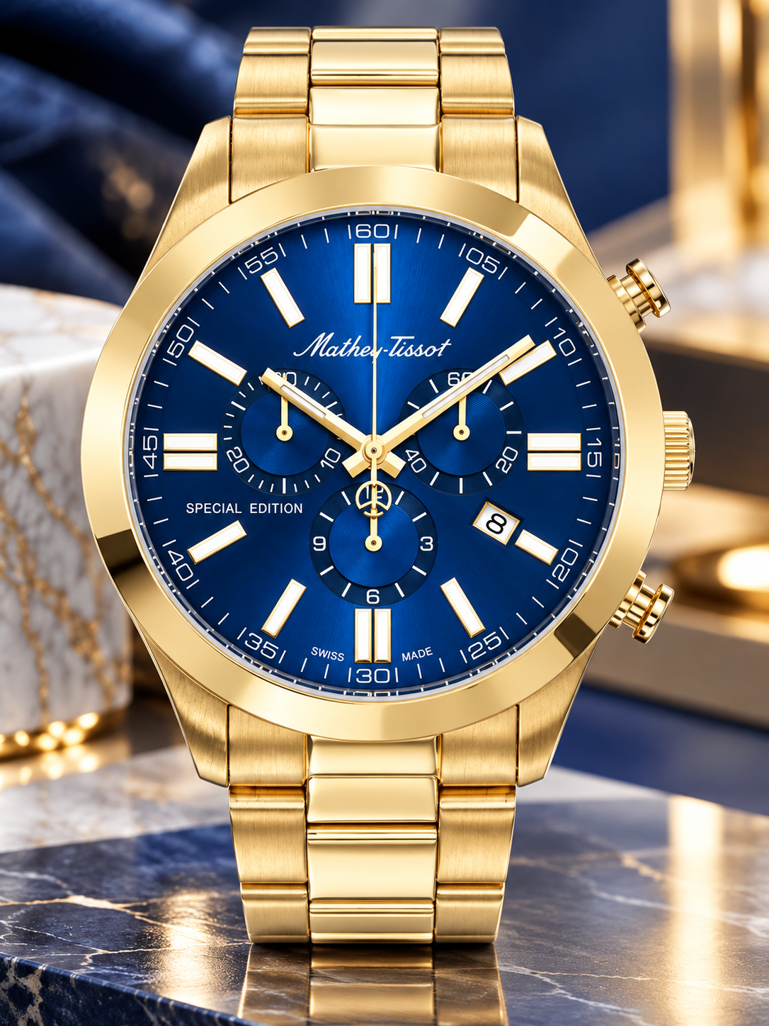 Mathey-Tissot H455CHPBU Erkek Kol Saati
