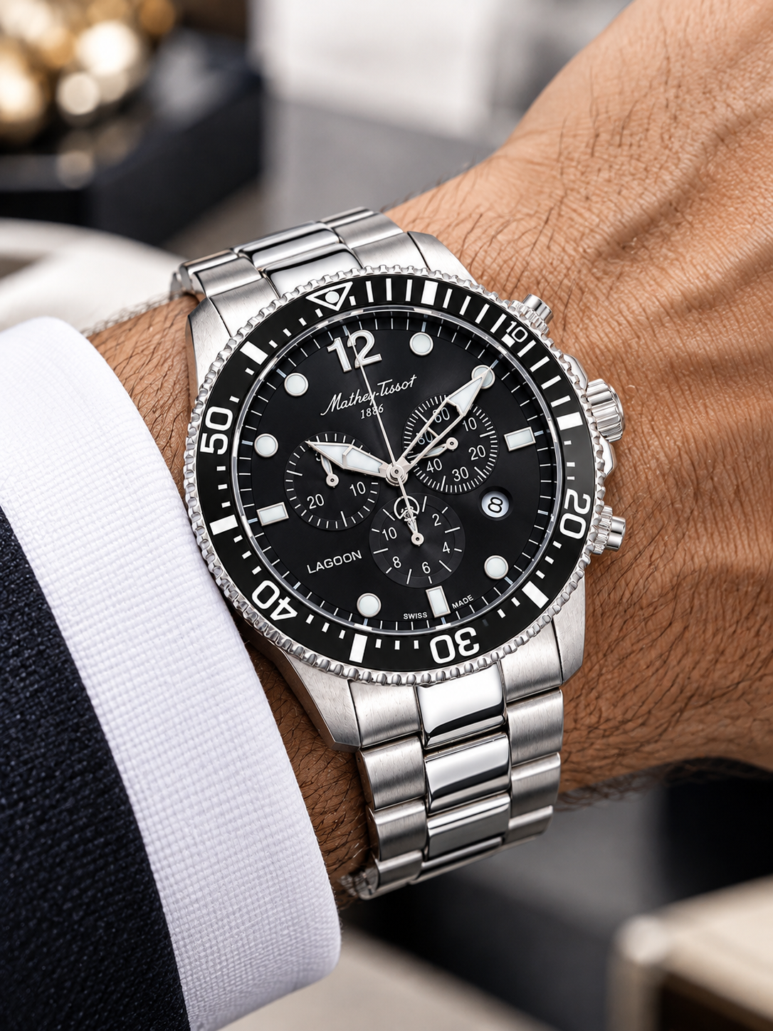 Mathey Tissot H123CHAN Erkek Kol Saati - Görsel 2