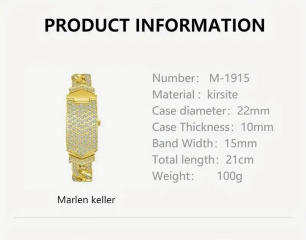 Marlen Keller Flip Gold Kadın Saat - Görsel 2