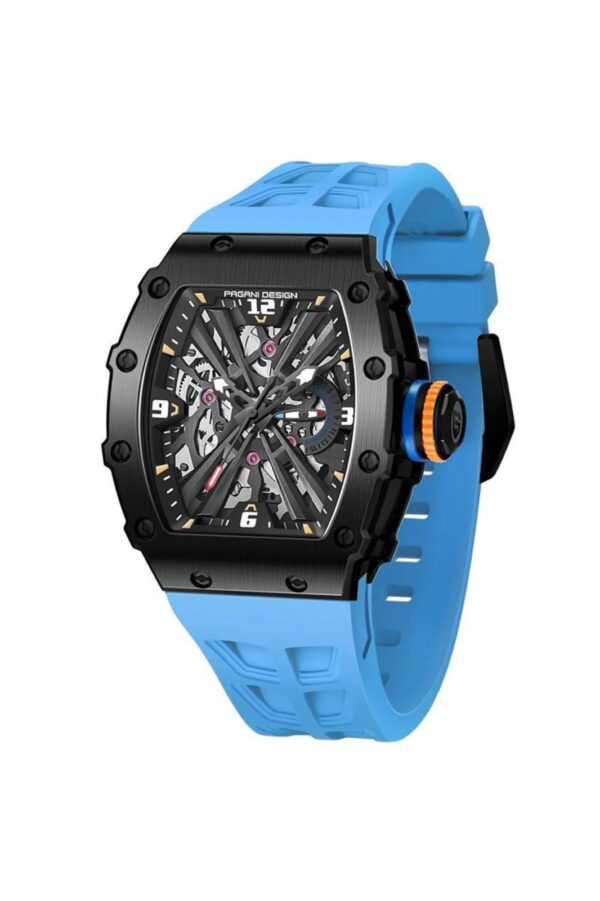 Pagani Design PD-1738 Quartz SEIKO Erkek Kol Saati – Siyah-Mavi