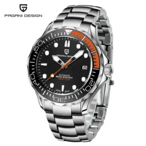 Pagani design PD-1667 '007' James Bond Seamaster - Black Orange
