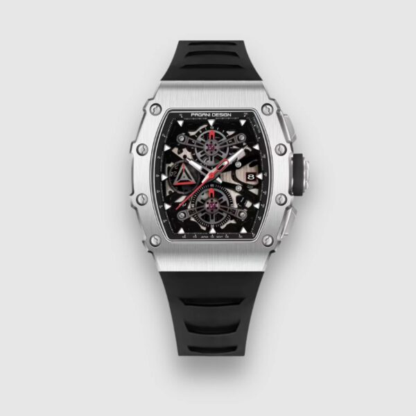 Pagani Design PD-1738 iskelet 42MM 50M Su Geçirmez Kuvars Japonya VH65 Kuvars Saat Safir Kristal Çelik Erkek Saati - Görsel 2