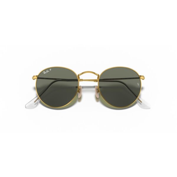 Ray-Ban RB3447 001/58 50 Polarize Round Metal Güneş Gözlüğü - Görsel 5