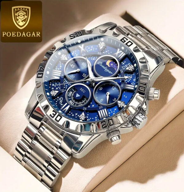POEDAGAR LV127934 Blue Erkek Kol Saati - Görsel 2