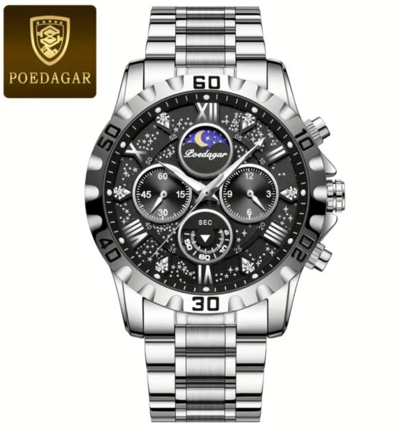 POEDAGAR LV127935 Black Erkek Kol Saati - Görsel 2