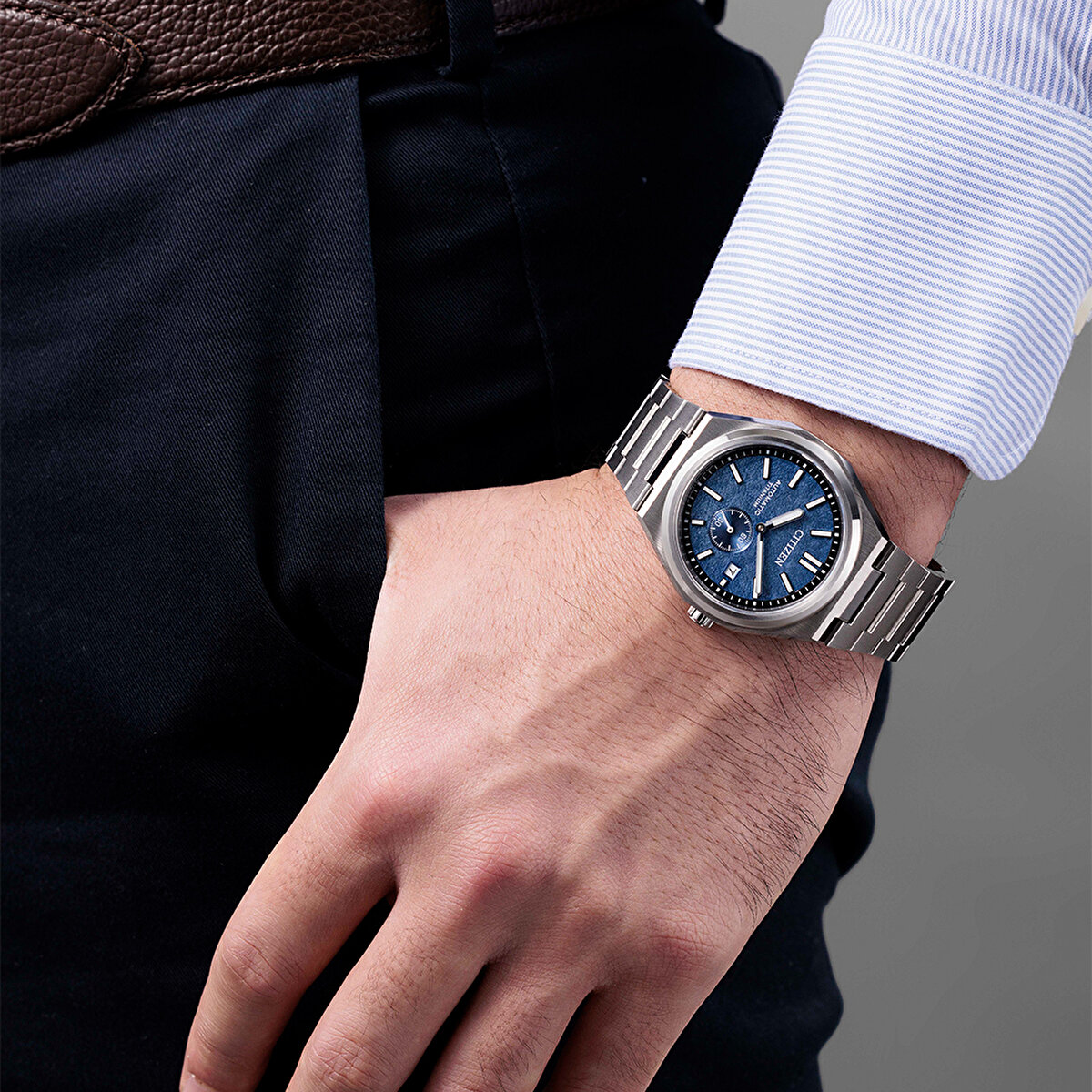 Citizen Zenshin Super Titanium Small Seconds NJ0180-80L Kol Saati - Görsel 6