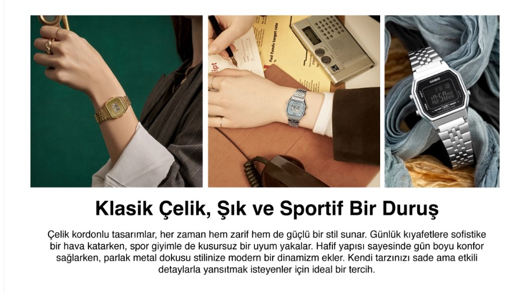 Casio LA680WGA-1DF Kadın Kol Saati - Görsel 4