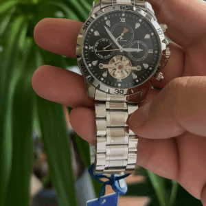 NAVIMARINE NVM2009-03 ERKEK KOL SAATİ - Siyah Gümüş