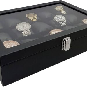 Sivaslılar Saat  Aksesuar Deri 15 li Üzeri Cam Saat Kutusu