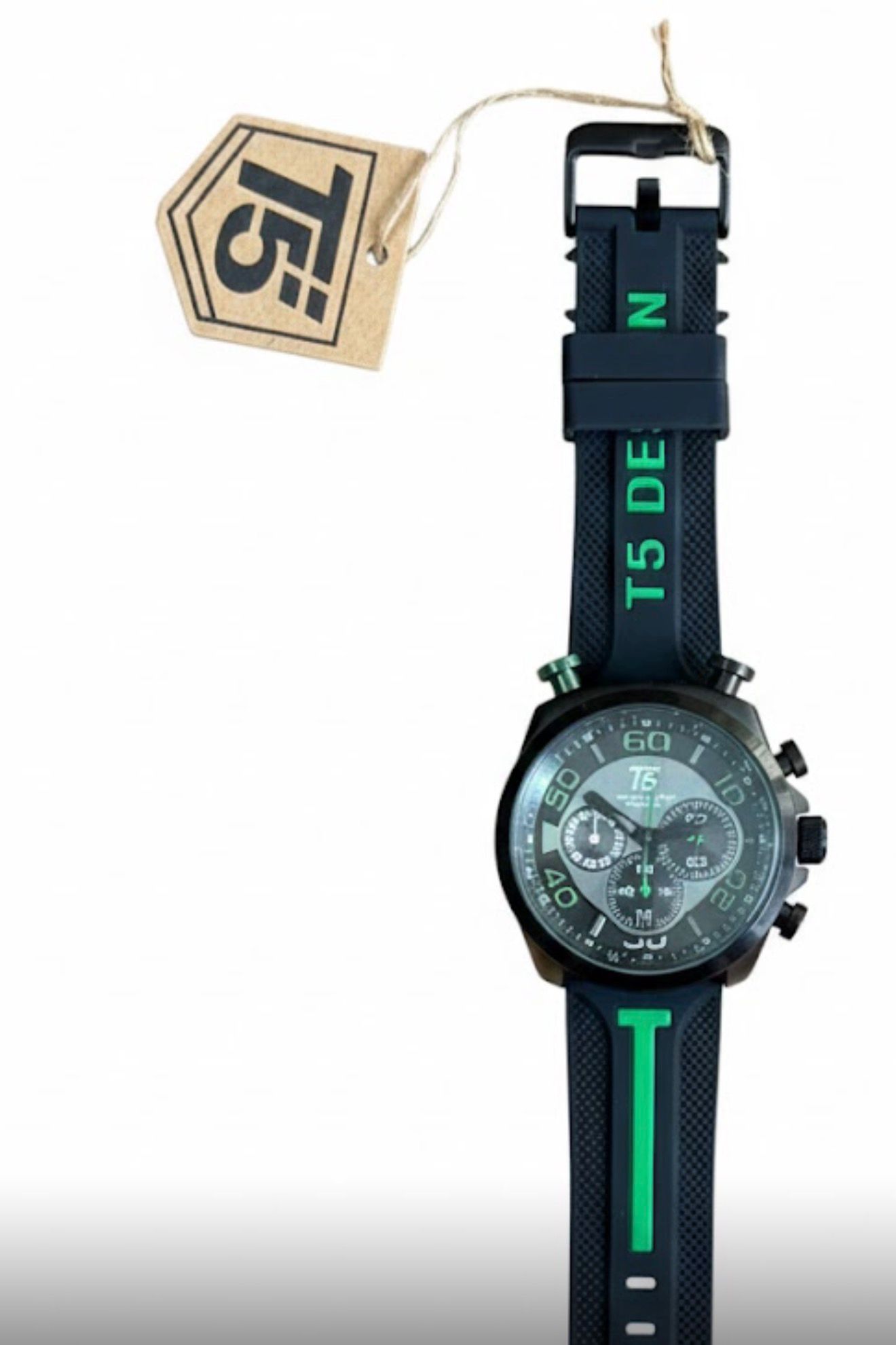 T5 H3619G.1 Erkek Kol Saati Siyah - Görsel 3