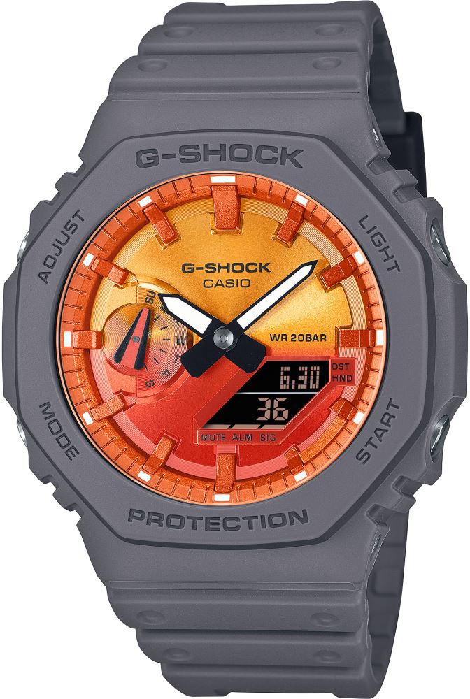 Casio ICONIC g-shock GA-2100FL-8ADR Kol Saati - Görsel 2