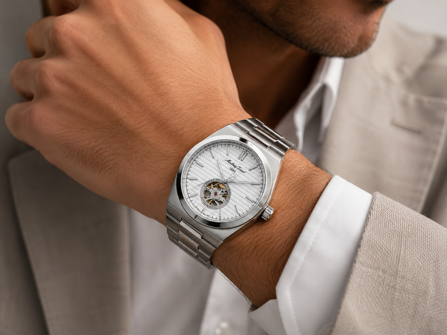Mathey Tissot Zeus Open Heart EF118ATAS Otomatik Erkek Kol Saati - Görsel 2