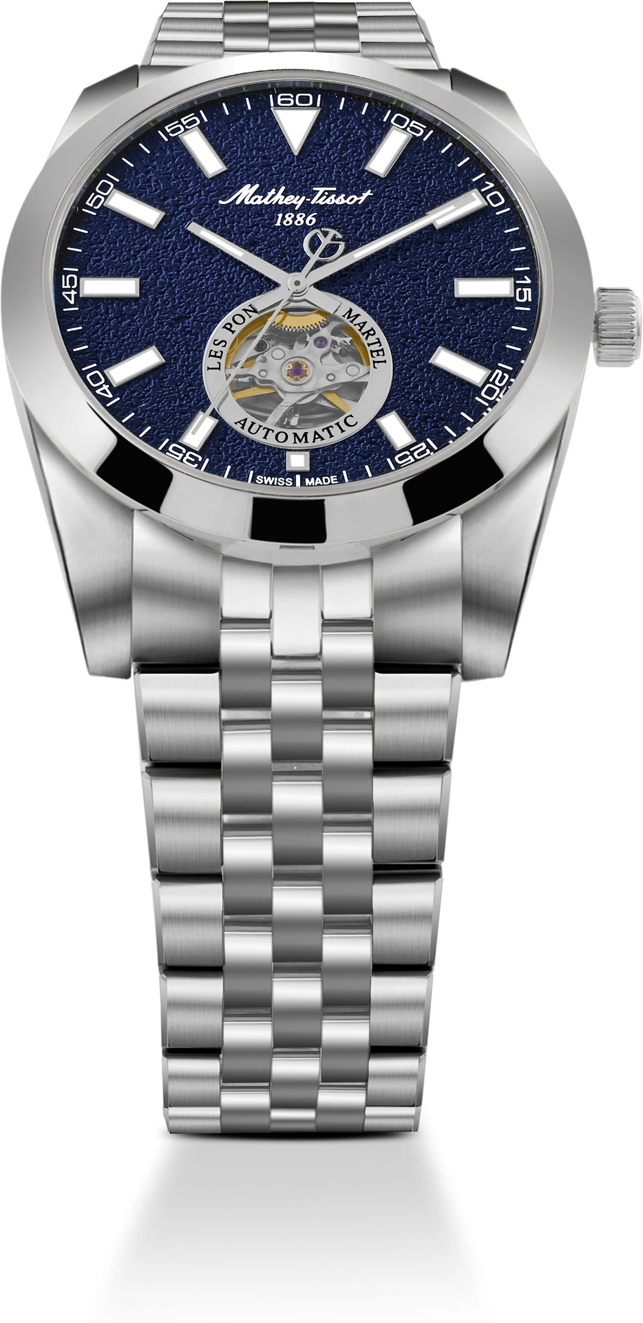 Mathey-Tissot EF1450ATABU Otomatik Erkek Kol Saati – Open Heart | Swiss Made 🇨🇭 - Görsel 2