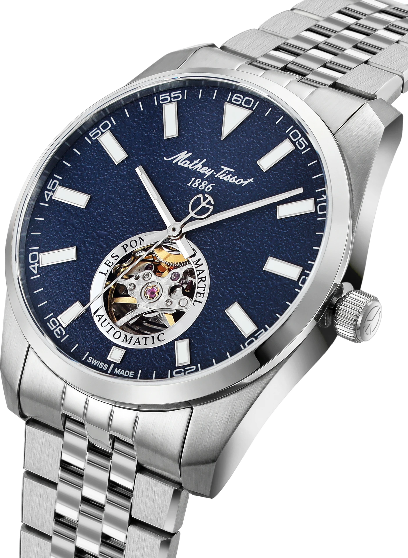 Mathey-Tissot EF1450ATABU Otomatik Erkek Kol Saati – Open Heart | Swiss Made 🇨🇭 - Görsel 4