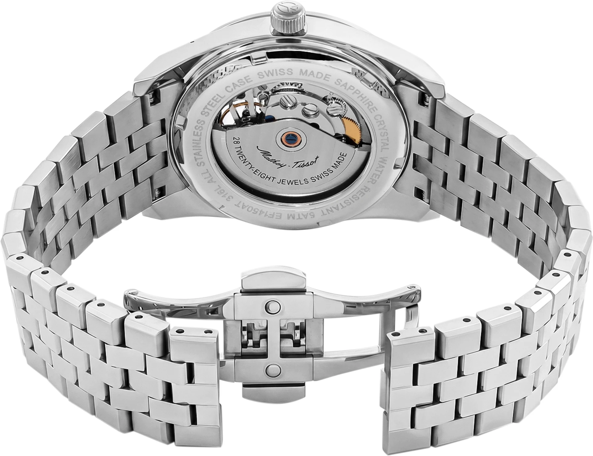 Mathey-Tissot EF1450ATABU Otomatik Erkek Kol Saati – Open Heart | Swiss Made 🇨🇭 - Görsel 5