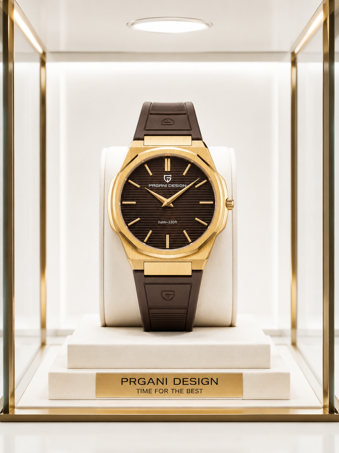 PAGANI DESİGN PD-4747 Slim Kasa Erkek Kol Saati - Brown Rose - Görsel 5