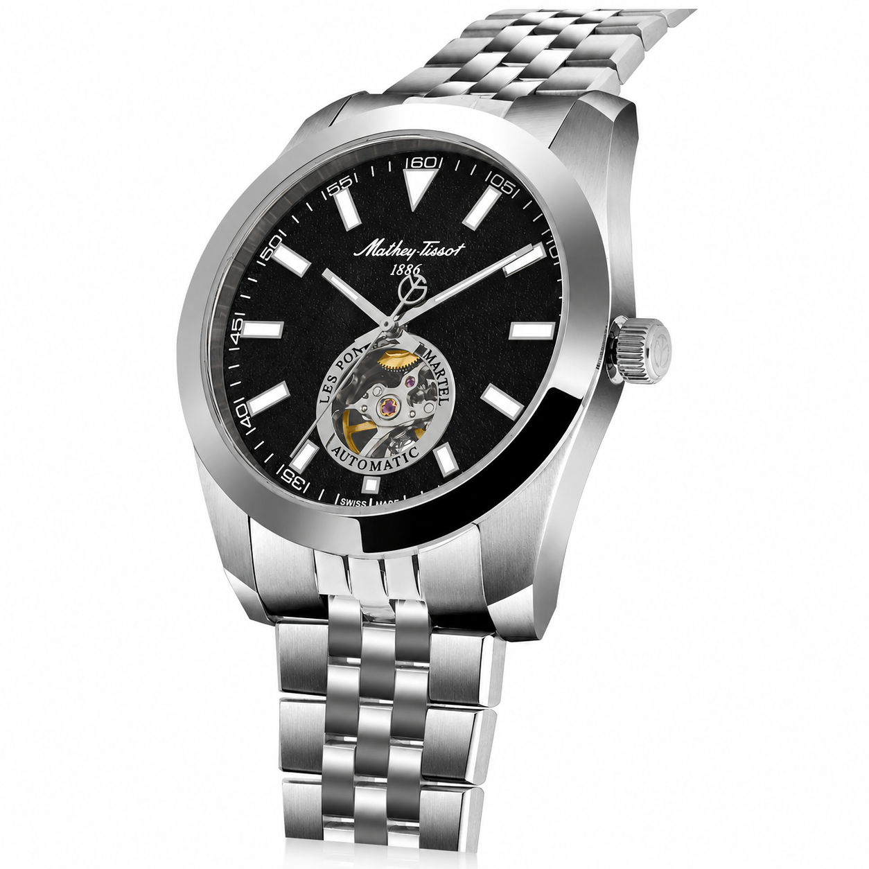 Mathey-Tissot Mathy I Open Heart EF1450ATAN Otomatik Erkek Kol Saati – Swiss Made 🇨🇭 - Görsel 3