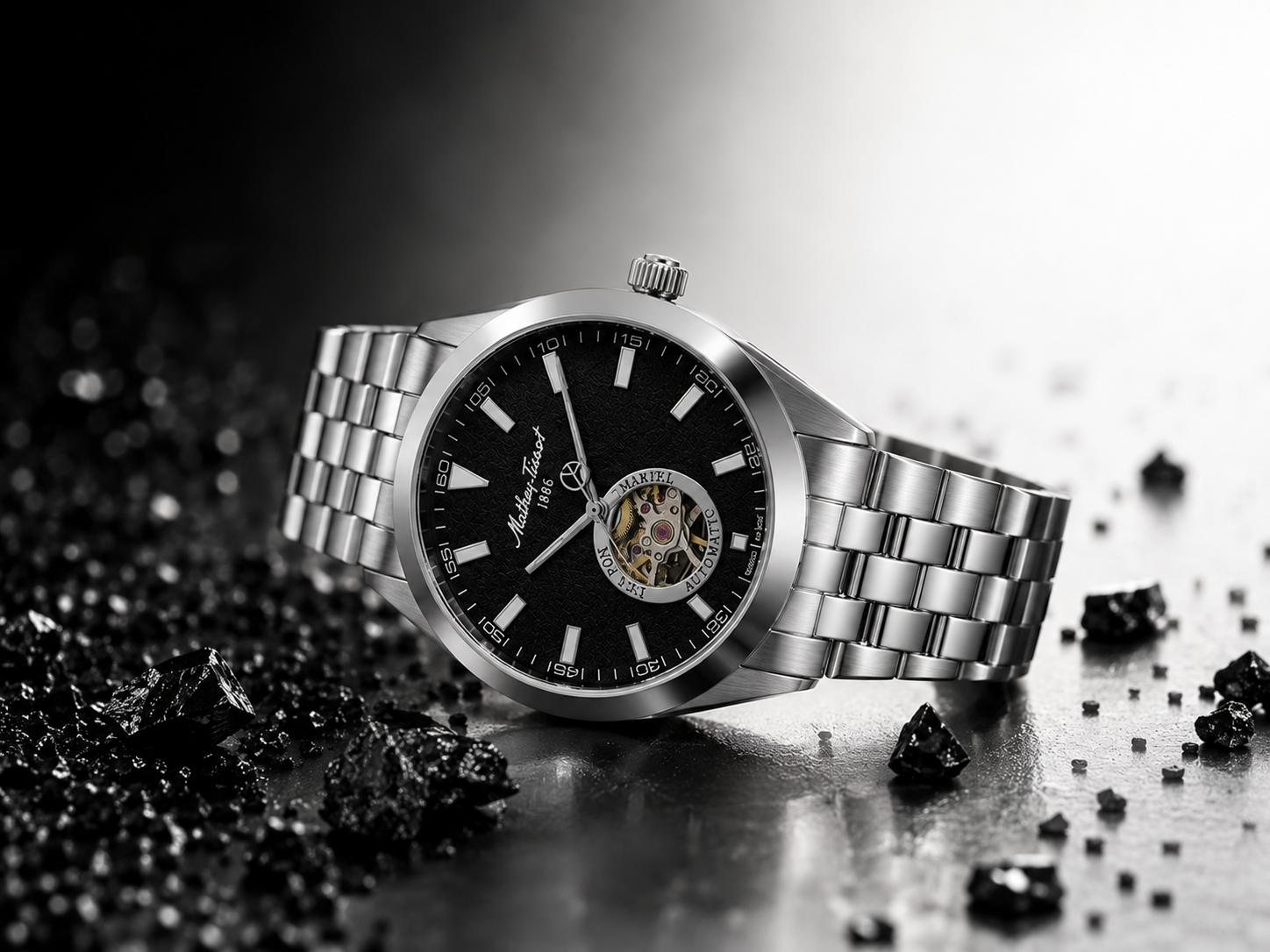 Mathey-Tissot Mathy I Open Heart EF1450ATAN Otomatik Erkek Kol Saati – Swiss Made 🇨🇭 - Görsel 8