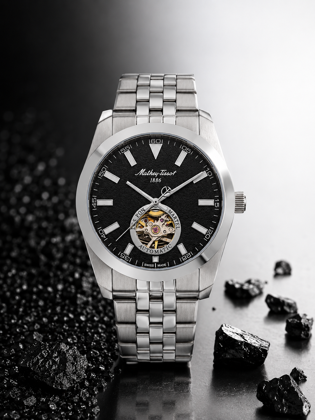 Mathey-Tissot Mathy I Open Heart EF1450ATAN Otomatik Erkek Kol Saati – Swiss Made 🇨🇭