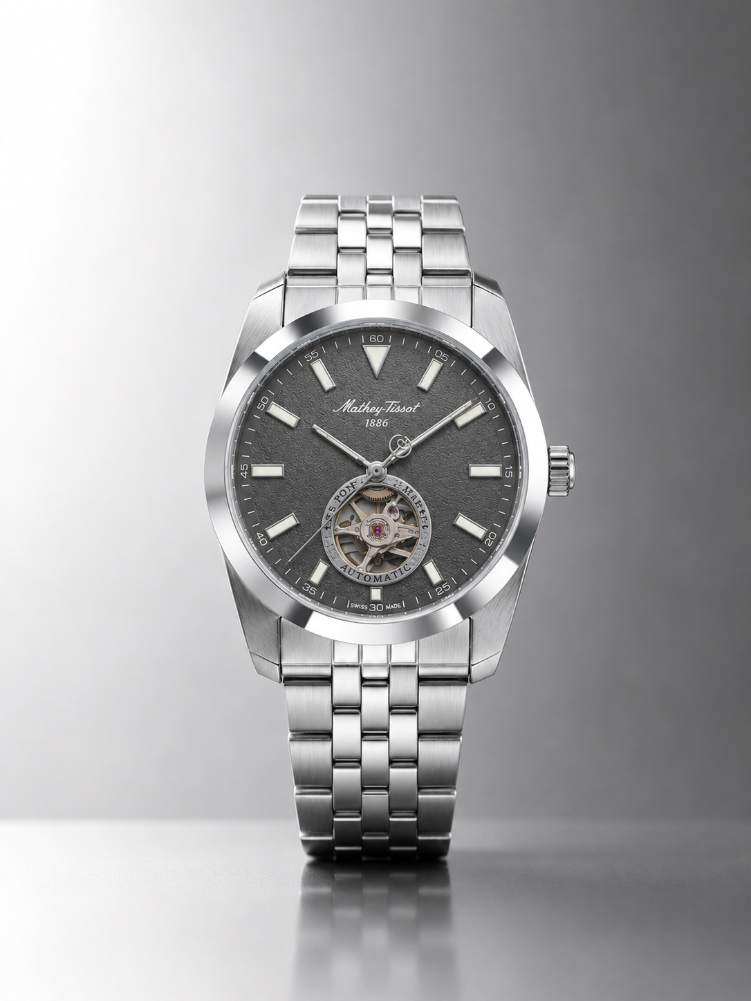 Mathey-Tissot EF1450ATAS Otomatik Erkek Kol Saati – Open Heart | İsviçre Üretimi - Görsel 5
