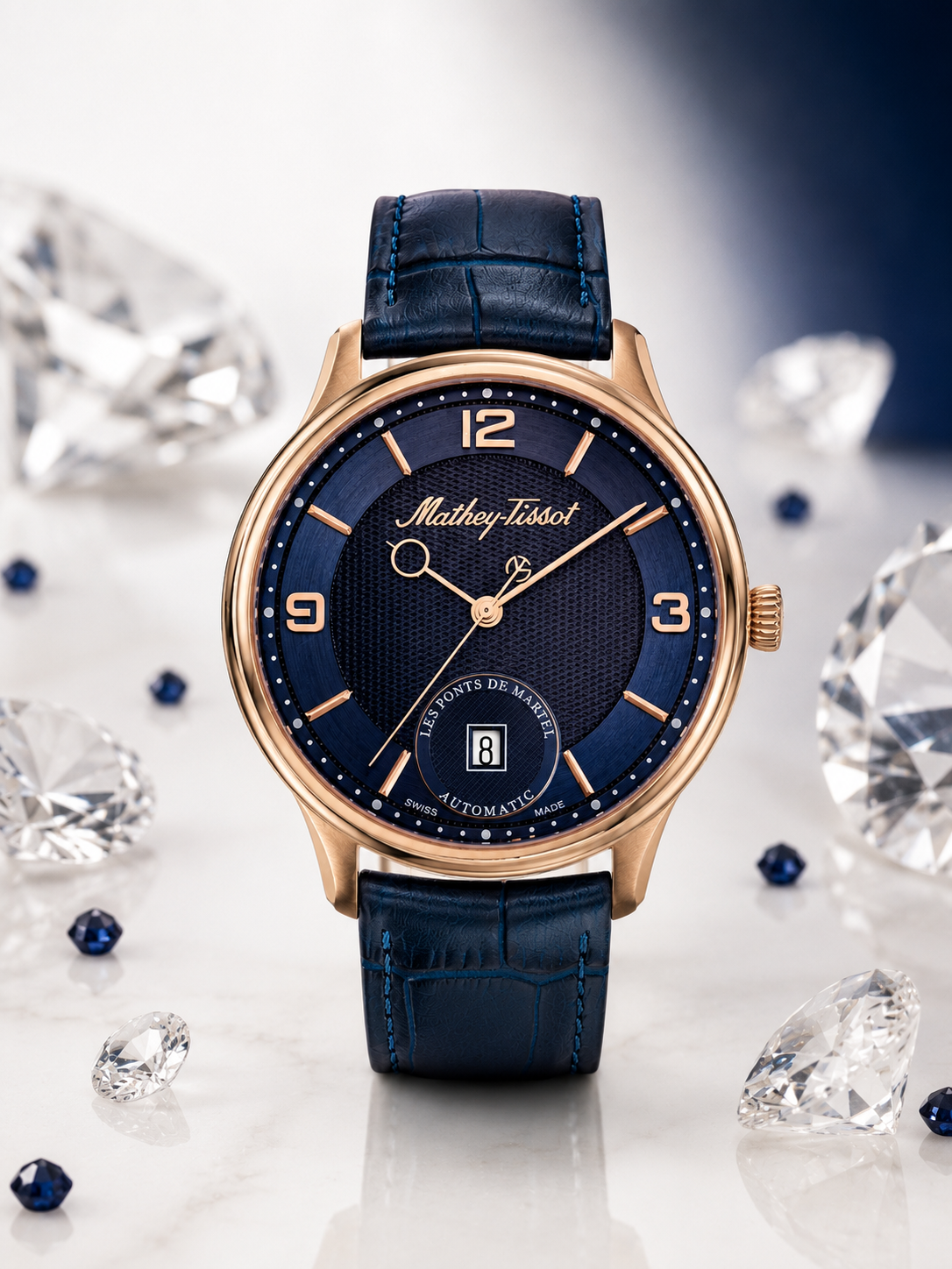 Mathey-Tissot Edmond Auto 3D AC1886PBU Otomatik Erkek Kol Saati - Görsel 4