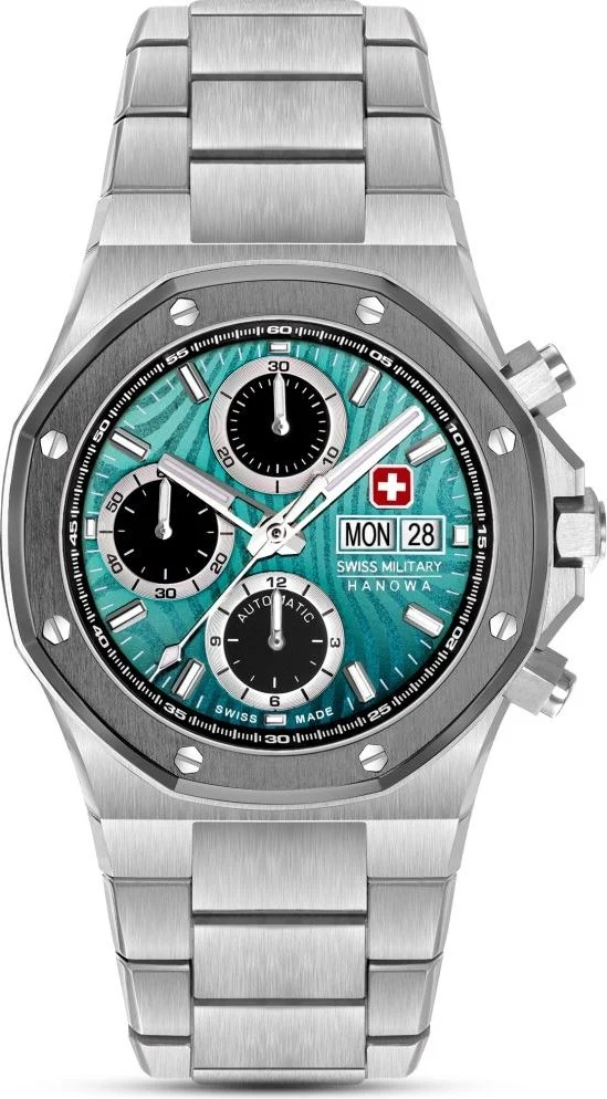 Swiss Military Hanowa SMWGL0007002 Damask Legends Icewater Otomatik Kronograf Erkek Kol Saati - Görsel 2