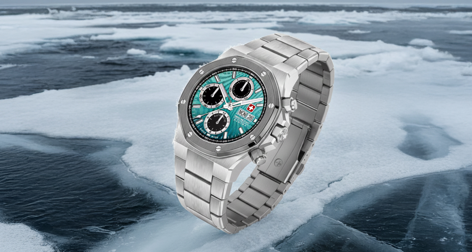 Swiss Military Hanowa SMWGL0007002 Damask Legends Icewater Otomatik Kronograf Erkek Kol Saati - Görsel 9