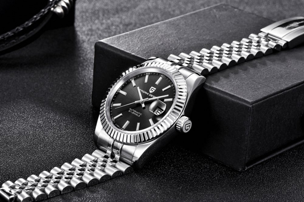 PAGANI DESIGN PD-1645 Datejust Otomatik Erkek Kol Saati - Siyah - Görsel 4