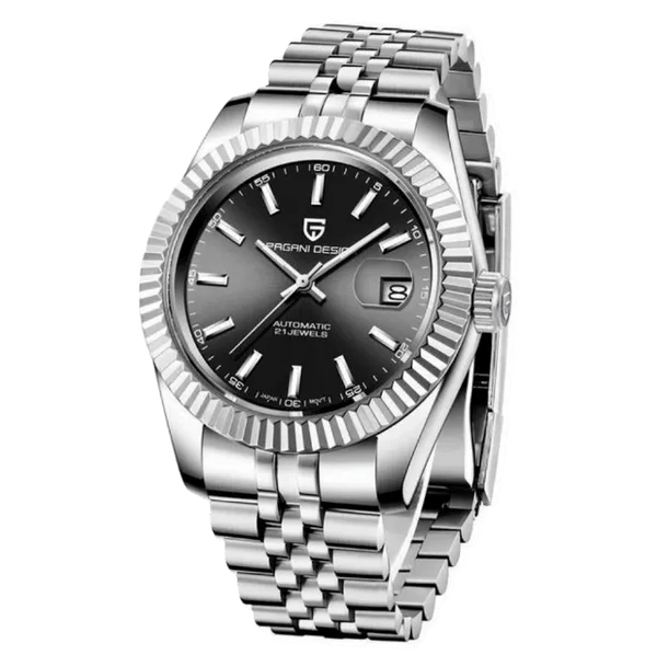 PAGANI DESIGN PD-1645 Datejust Otomatik Erkek Kol Saati - Siyah - Görsel 8