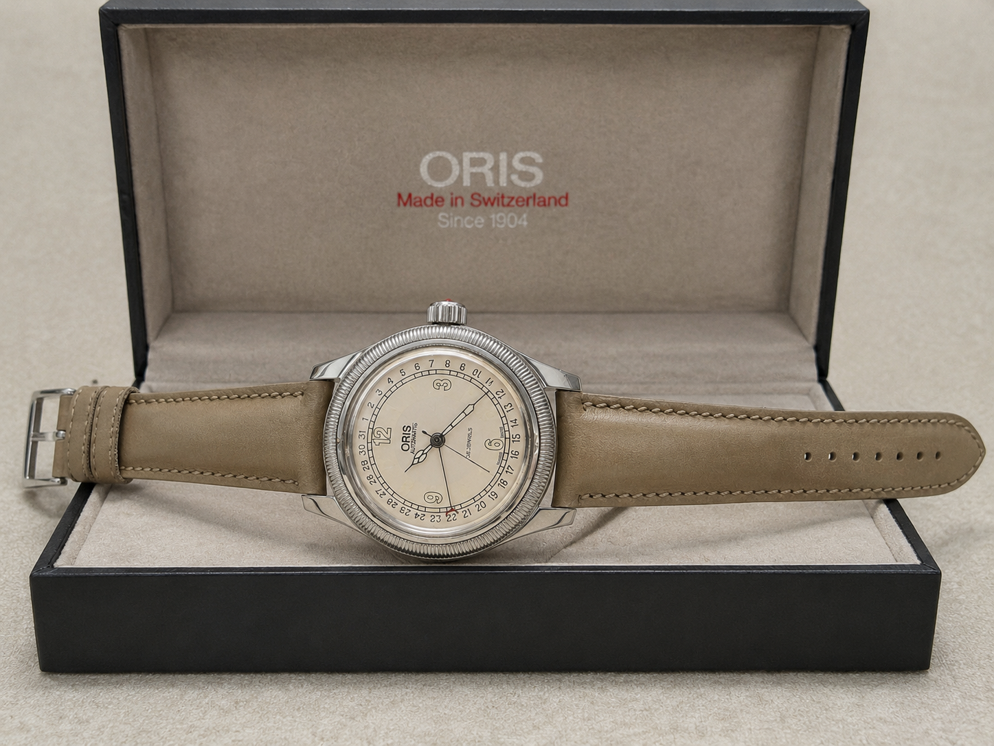 ORIS BIG CROWN POINTER DATE 7503 Vintage Otomatik Erkek Kol Saati - Görsel 6
