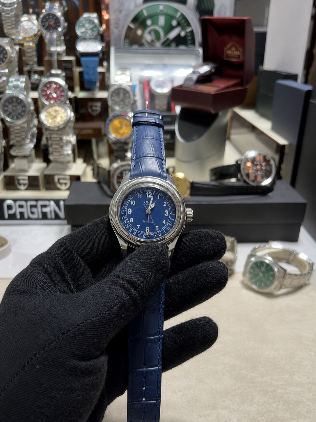 ORIS BIG CROWN POINTER DATE 7503 Vintage Otomatik Erkek Kol Saati - Lacivert