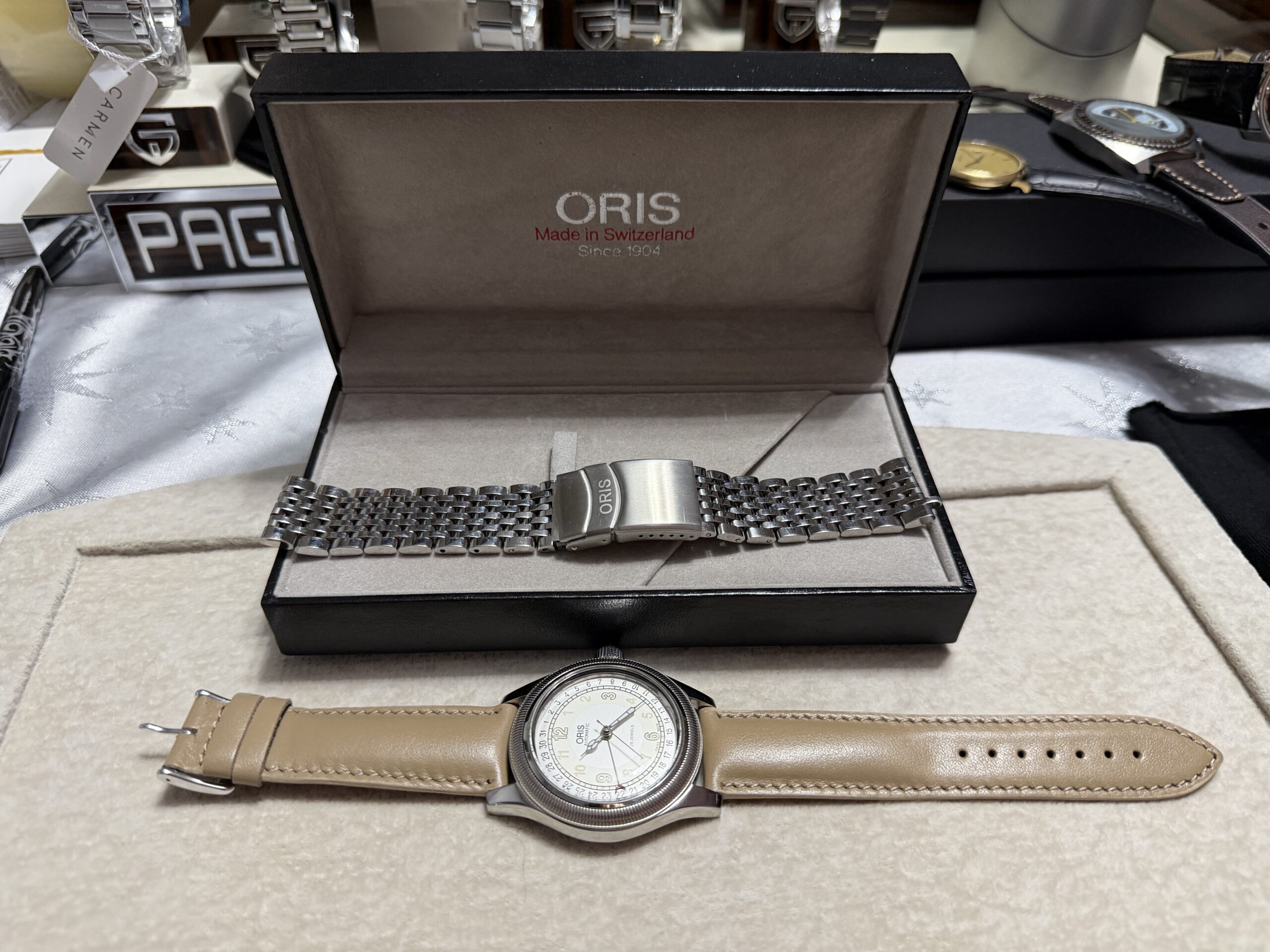 ORIS BIG CROWN POINTER DATE 7503 Vintage Otomatik Erkek Kol Saati - Görsel 5