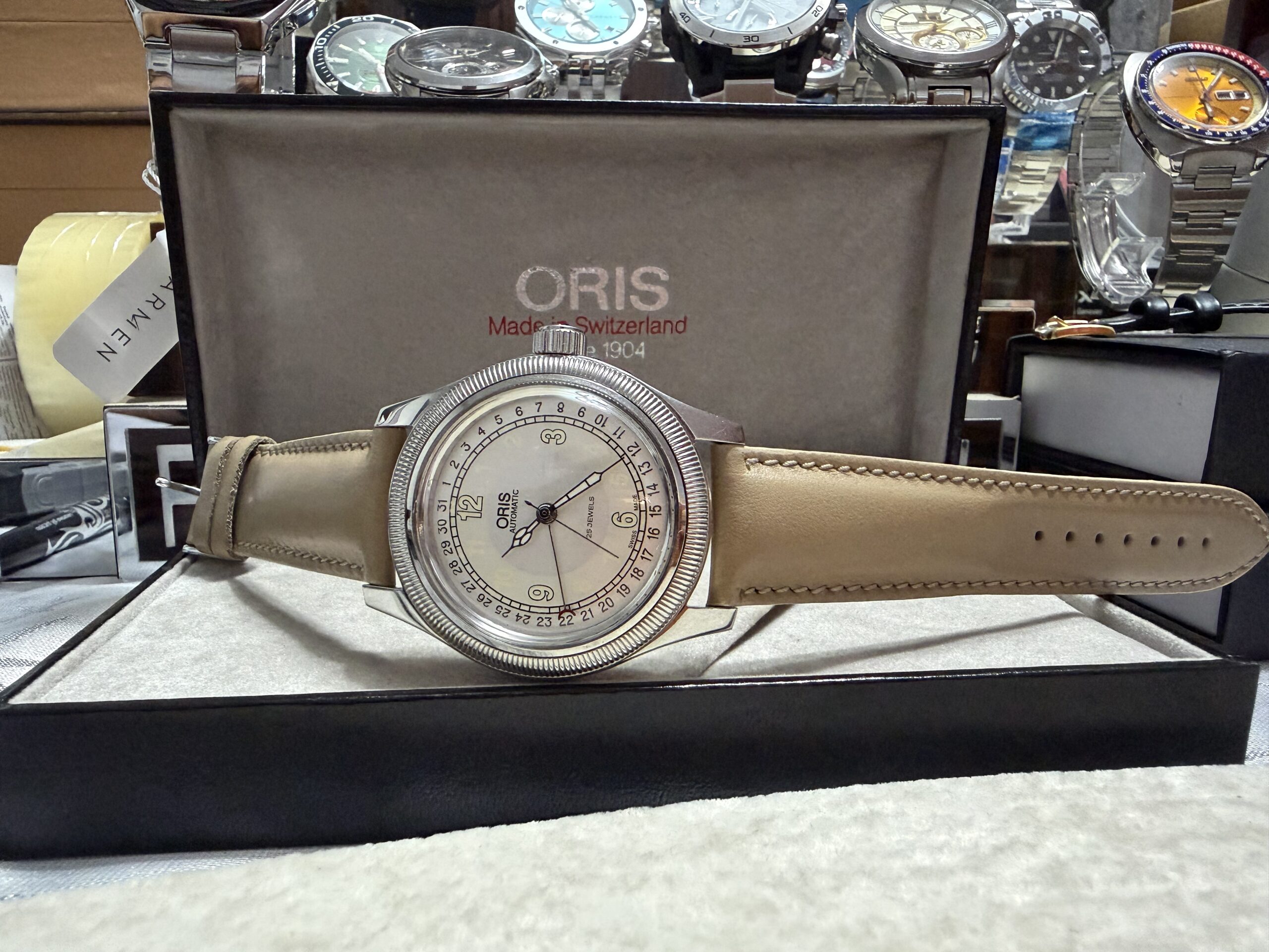 ORIS BIG CROWN POINTER DATE 7503 Vintage Otomatik Erkek Kol Saati - Görsel 8