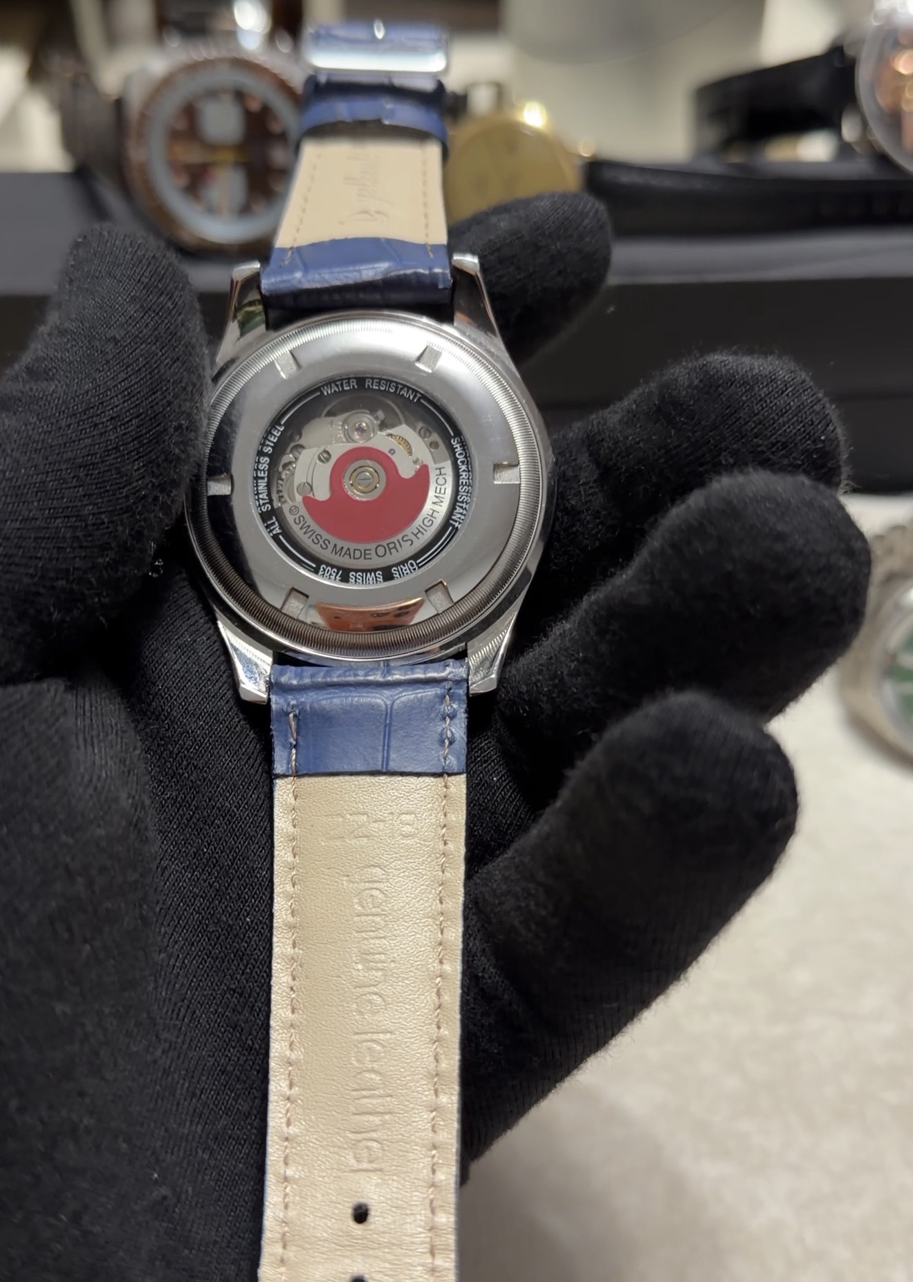 ORIS BIG CROWN POINTER DATE 7503 Vintage Otomatik Erkek Kol Saati - Lacivert - Görsel 4
