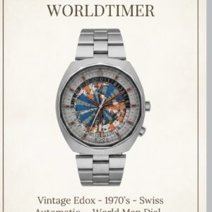 EDOX GEOSCOPE 42 WORLDTİMER – DÜNYAYI BİLEĞİNİZDE TAŞIYAN İKON