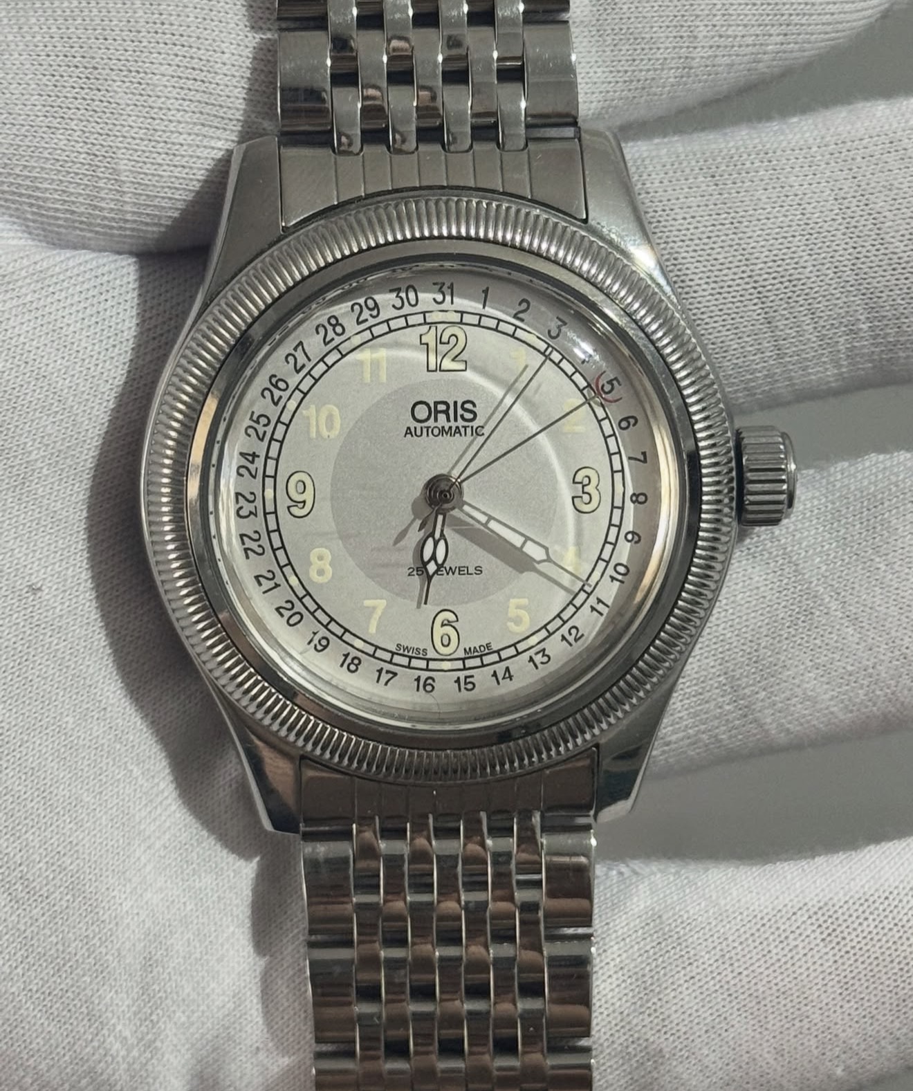 ORIS BIG CROWN POINTER DATE 7503 Vintage Otomatik Erkek Kol Saati - Görsel 11