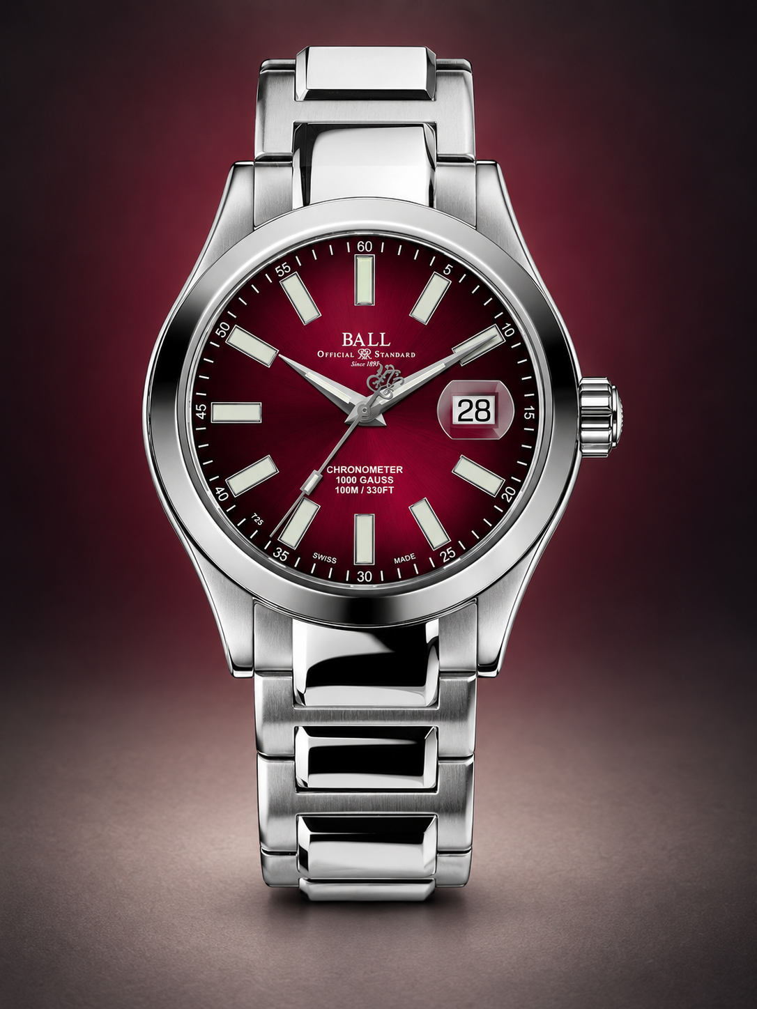 BALL Engineer III Marvelight Chronometer COSC NM9026C-S6CJ-RD Otomatik Erkek Kol Saati