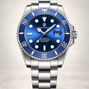 Pagani Design PD-1639-5 Submariner Otomatik Erkek Kol Saati - Blue And Blue