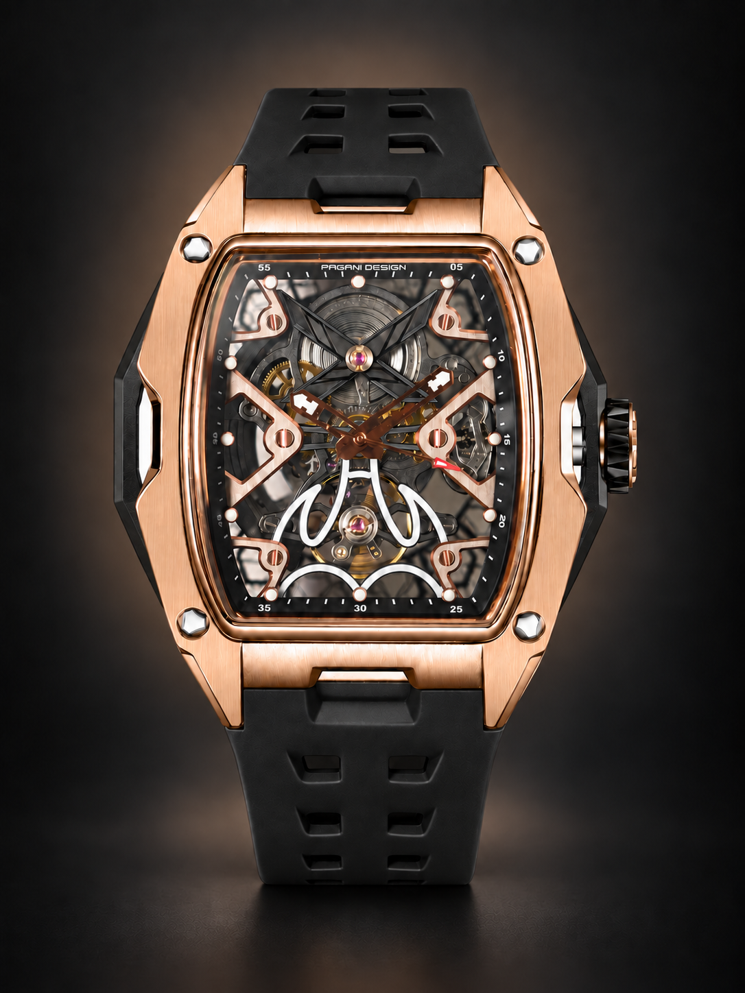Pagani Desing PD-3871 Otomatik Erkek Kol Saati - Siyah Rose