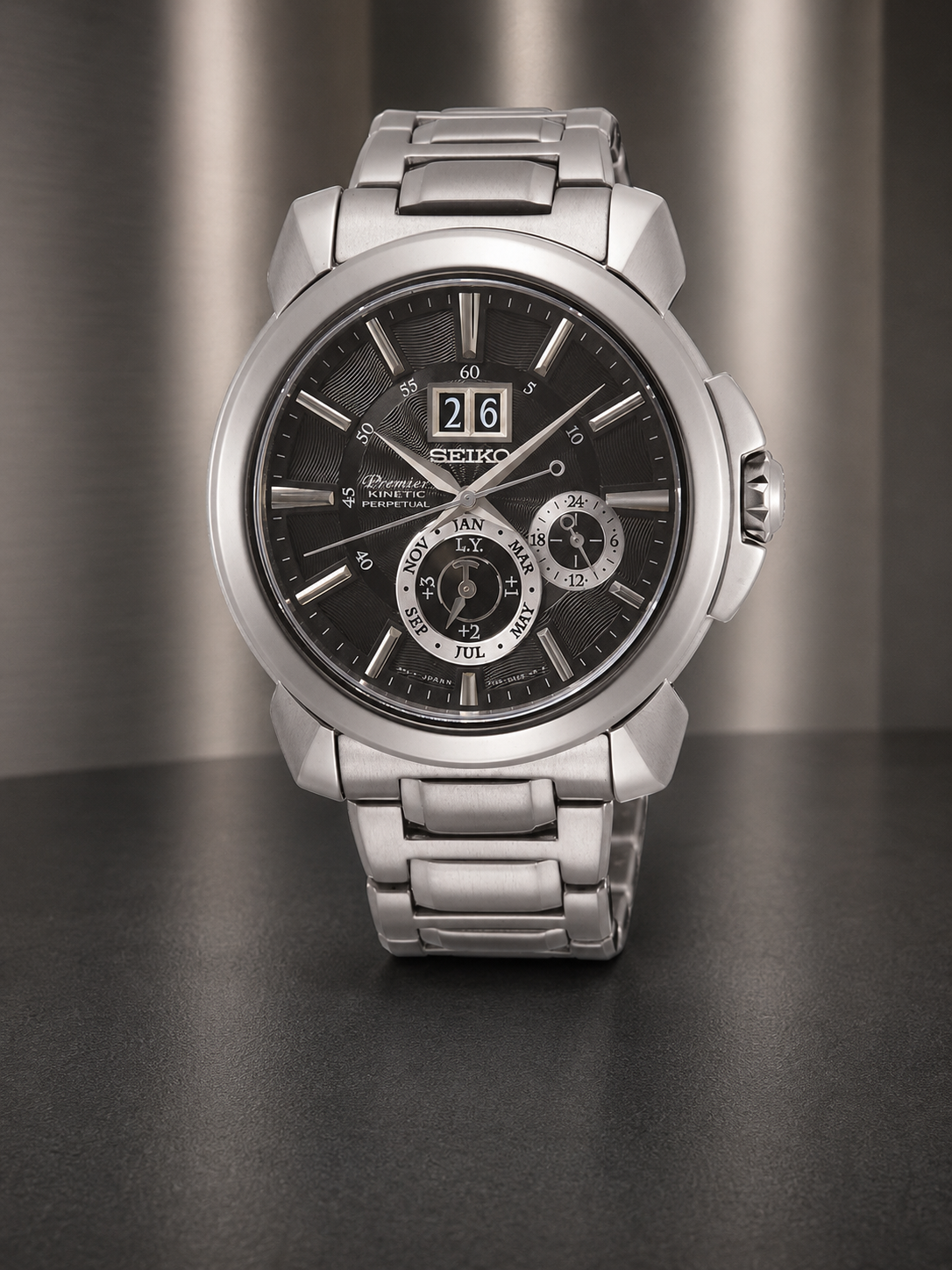 Seiko SNP165P Premier Kinetic Perpetual Erkek Kol Saati - 2. el