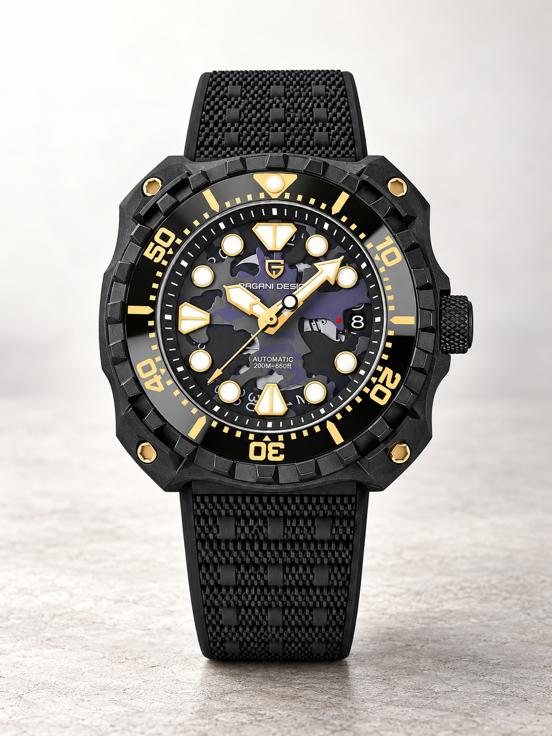 Pagani Design PD-YN009 Otomatik Erkek Kol Saati – Black And Black
