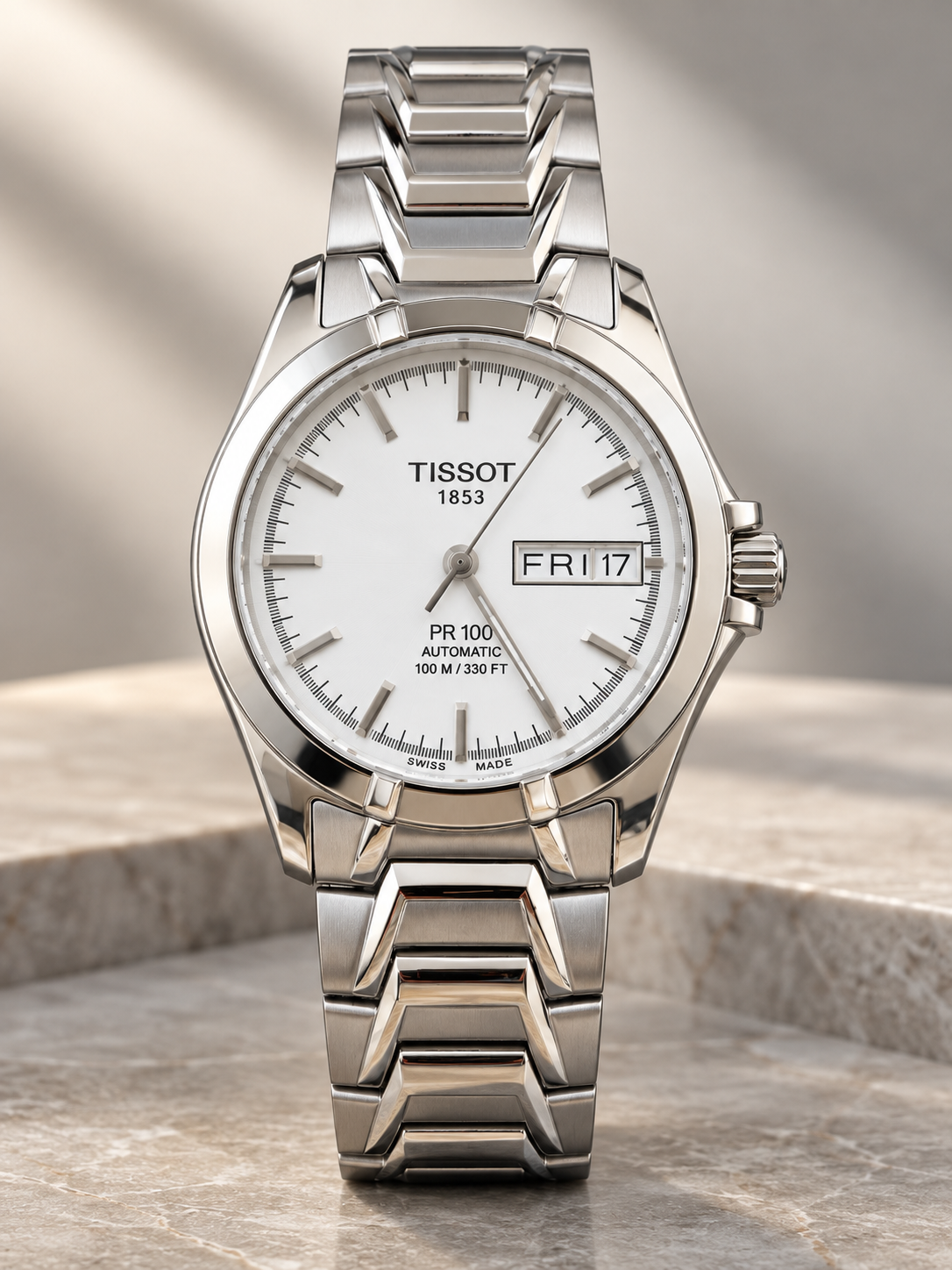 Tissot PR 100 Automatic Day-Date – Swiss Made – ETA Otomatik - Sıfıra Yakın Kondisyon