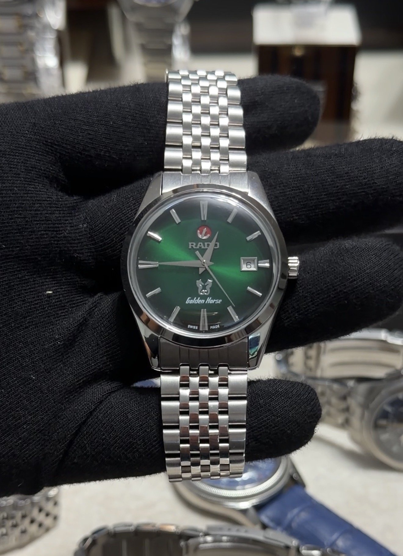 Rado Golden Horse Otomatik Erkek Kol Saati - Green - Görsel 4