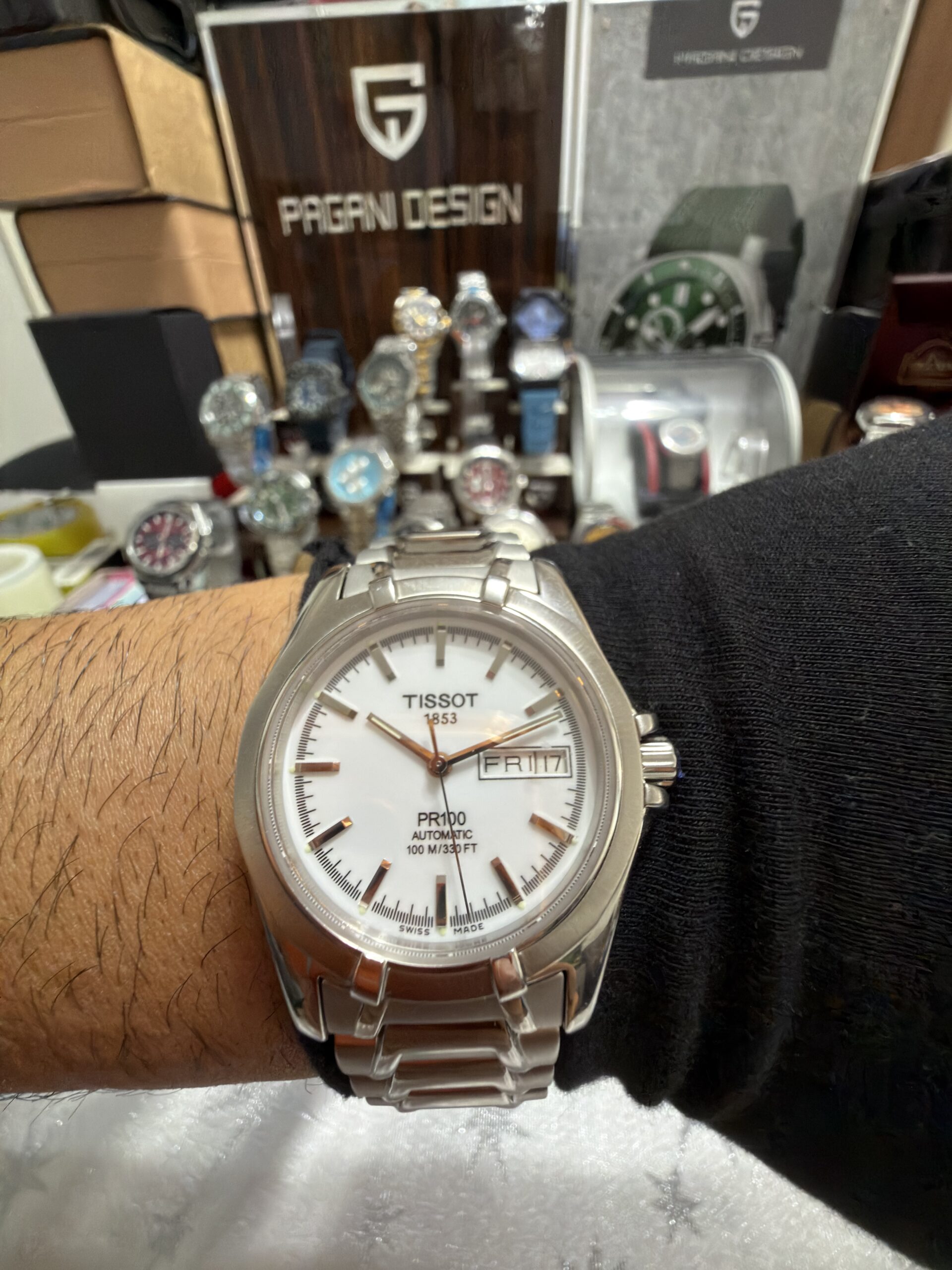 Tissot PR 100 Automatic Day-Date – Swiss Made – ETA Otomatik - Sıfıra Yakın Kondisyon - Görsel 2